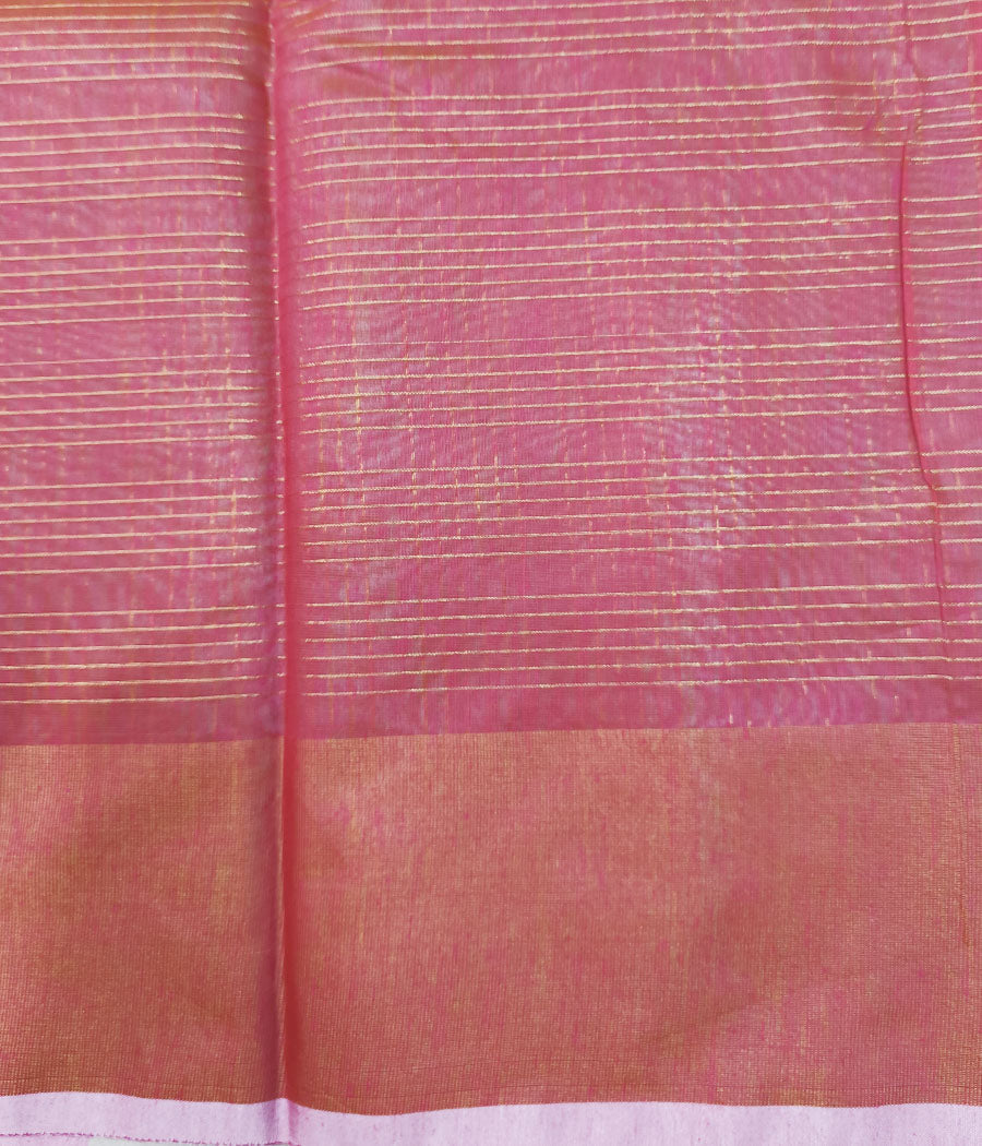 Zari Checkered Silk Saree | Peepal Clothing